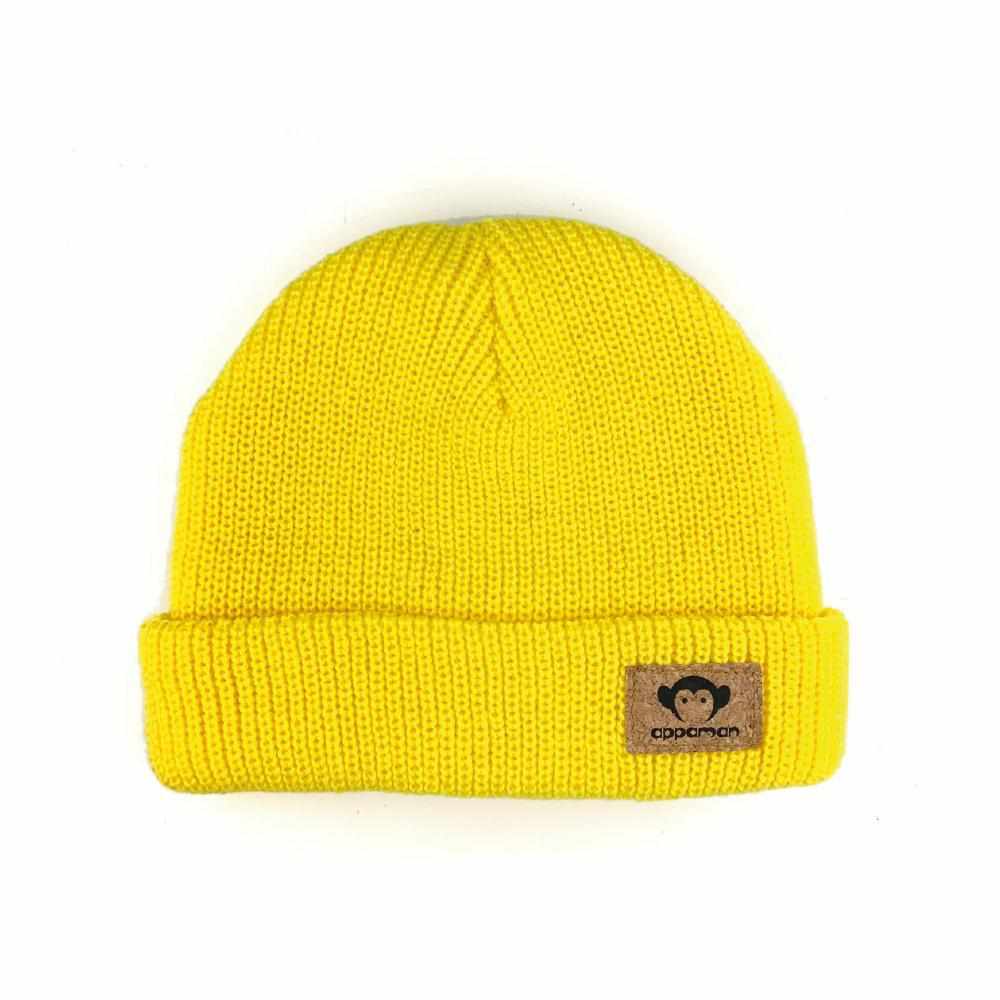 Tuque en tricot Jaune