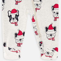 Pyjama une pièce à zip - Chiens de Noël