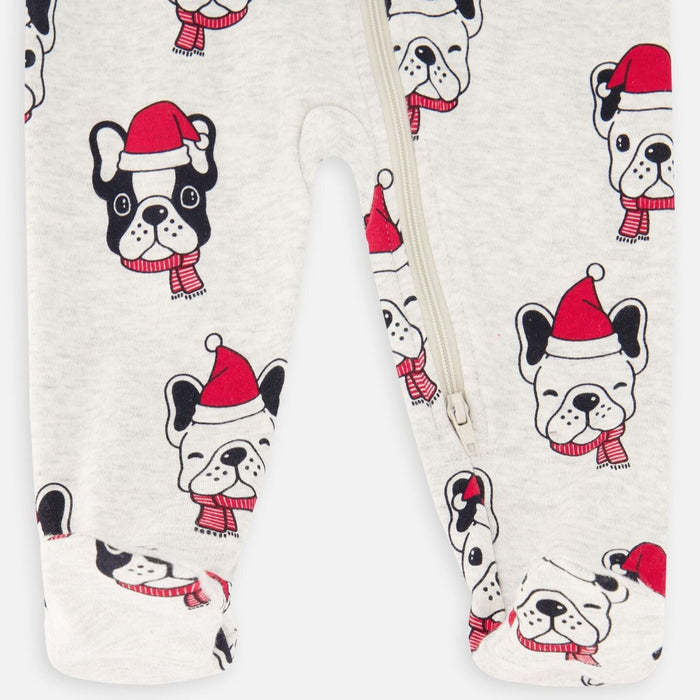 Pyjama une pièce à zip - Chiens de Noël