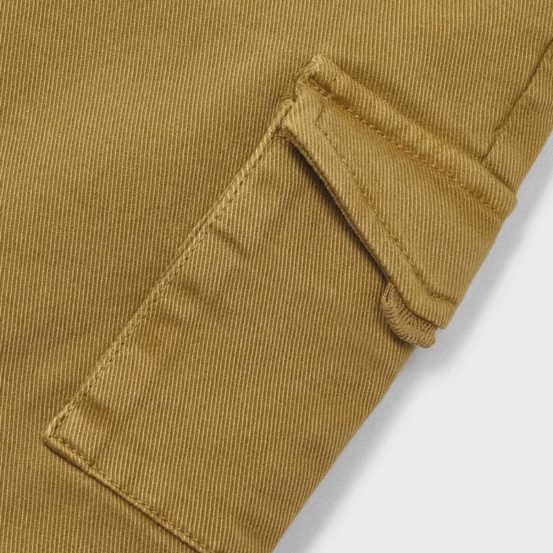 Pantalon cargo élastiques aux chevilles - Caramel