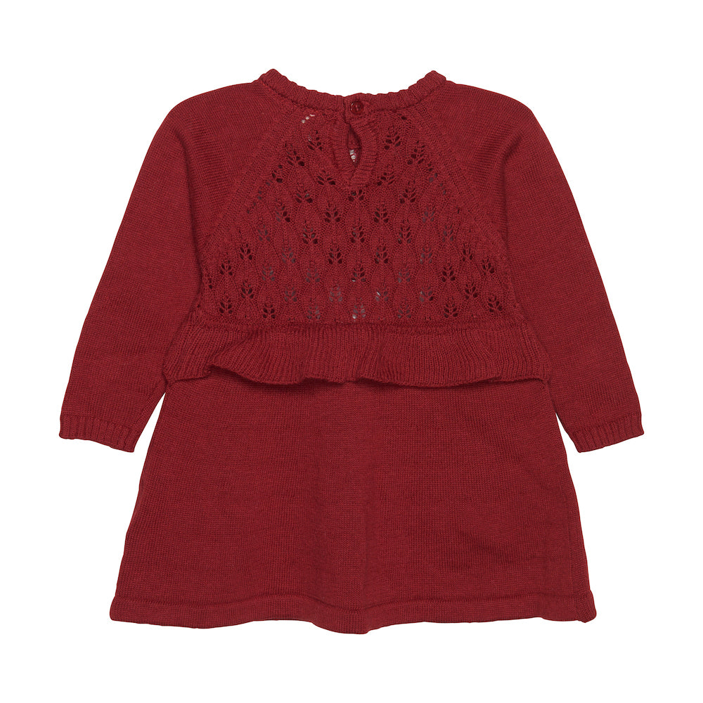 Robe en tricot - Rouge