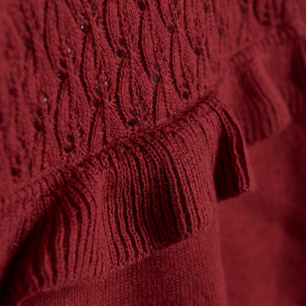 Robe en tricot - Rouge