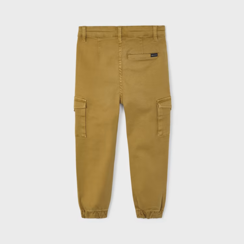 Pantalon cargo élastiques aux chevilles - Caramel