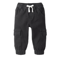 Pantalon en denim cargo - Noir