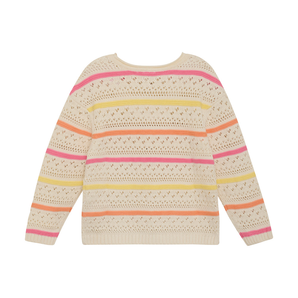 Chandail de tricot ligné - Multicolore