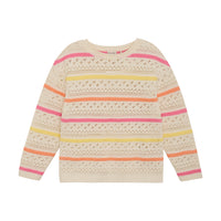 Chandail de tricot ligné - Multicolore
