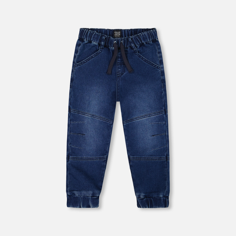 Pantalon style jogger - Bleu foncé