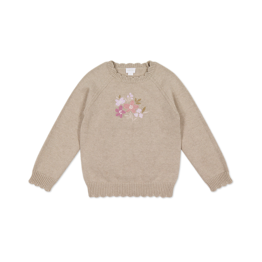 Chandail de tricot Audrey - Biscuit Marle