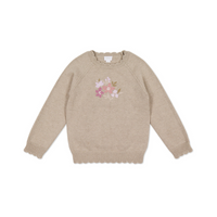 Chandail de tricot Audrey - Biscuit Marle