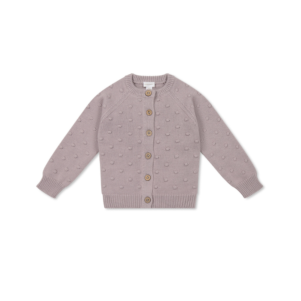 Cardigan Dotty - Heather haze