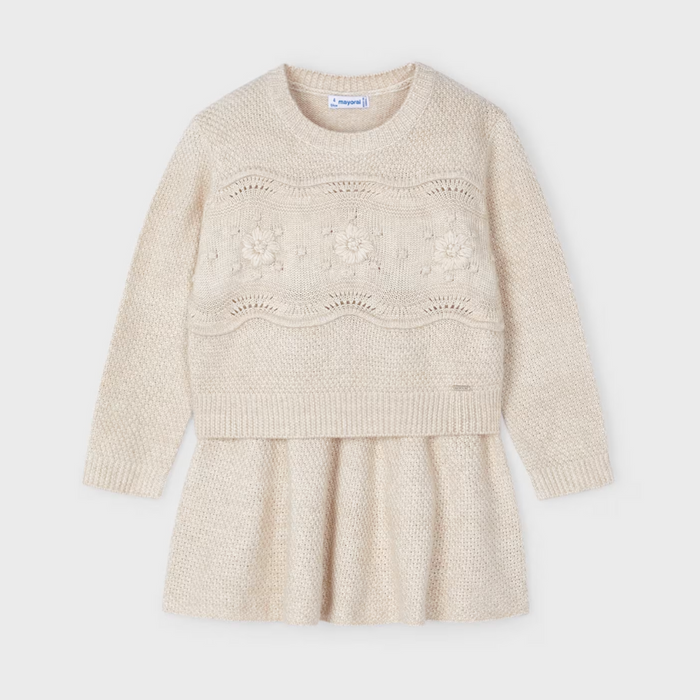 Jupe en tricot - Beige