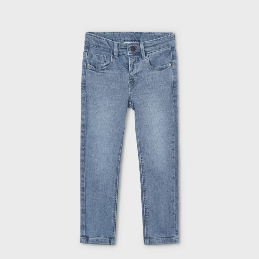 Pantalon coupe ajustée - Gris bleu