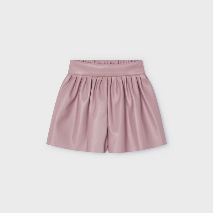 Short effet cuir - Rose