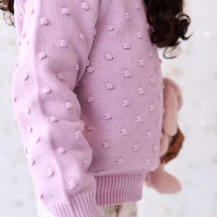 Chandail en tricot Dotty - Lilac blush