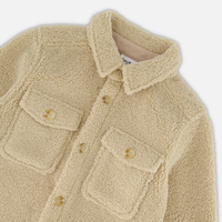 Surchemise en sherpa - Beige