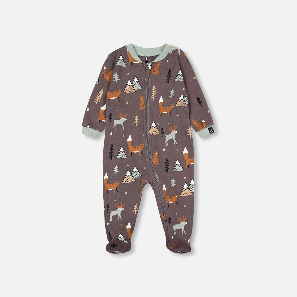 Pyjama une pièce à zip - La forêt