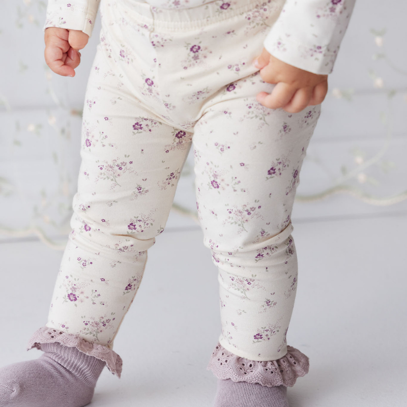 Legging - Sweet william floral natural