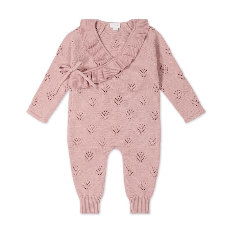 Une pièce en tricot Lilah - Ballet pink marle