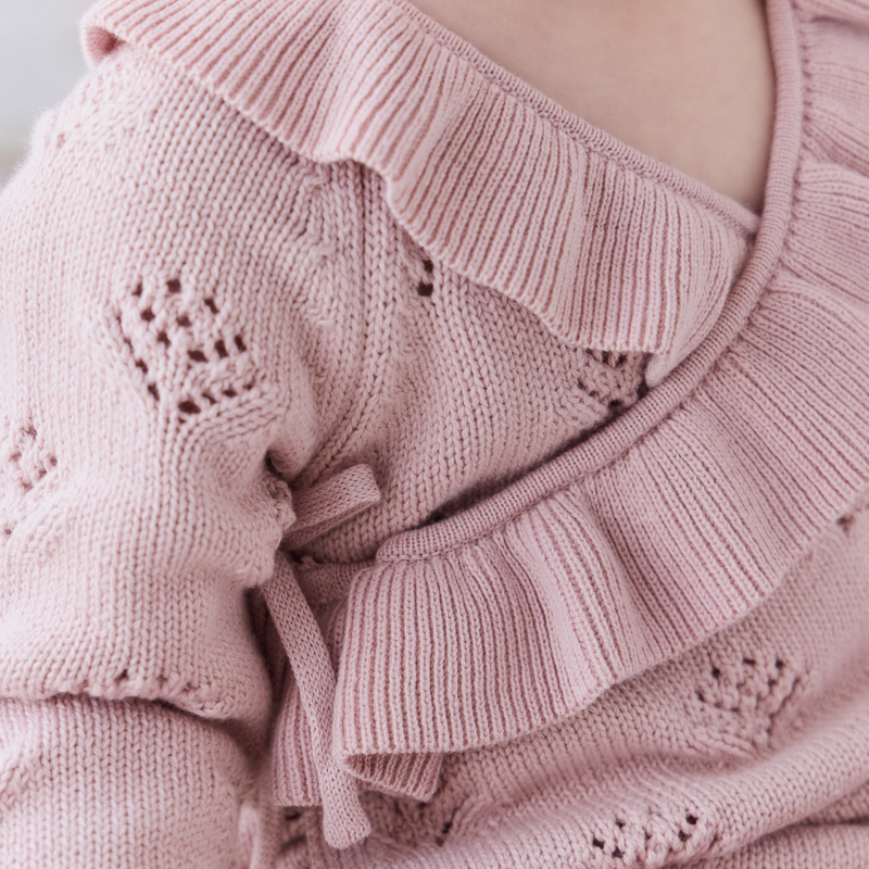 Une pièce en tricot Lilah - Ballet pink marle