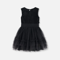 Robe sans manches avec jupe en tulle - Noir