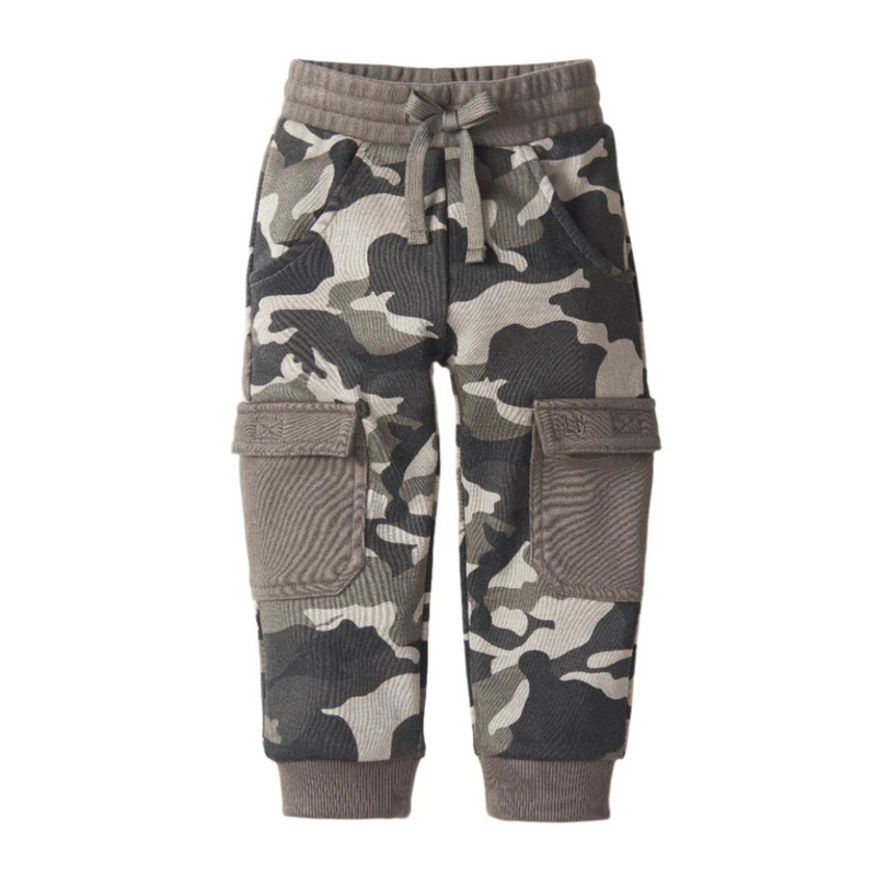 Pantalon mou cargo - Camo