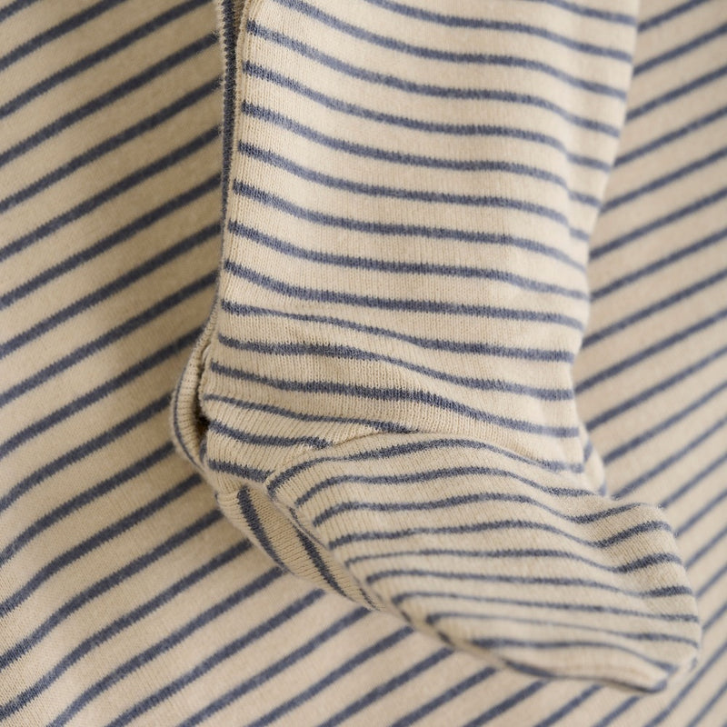 Pyjama à rayures - Bleu gris