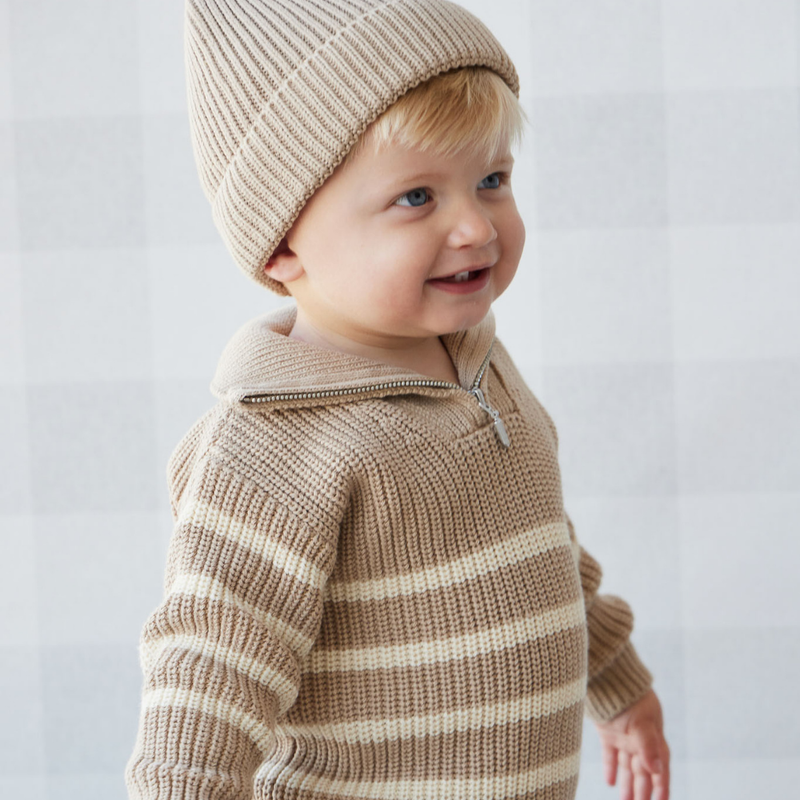 Chandail en tricot Jack - Lenny stripe fawn