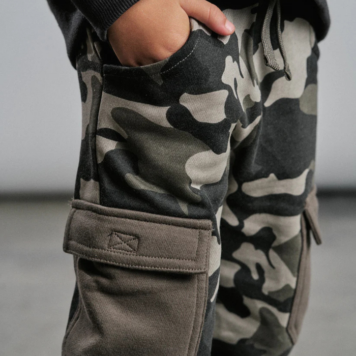 Pantalon mou cargo - Camo