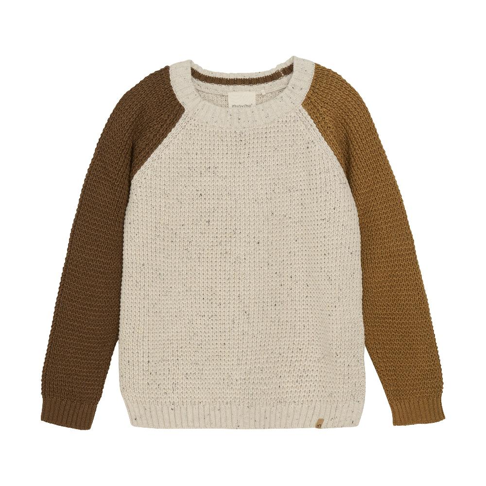 Chandail en tricot "Colorblock" - Beige