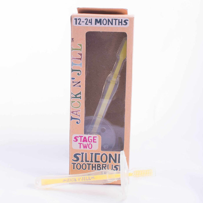 Brosse à dents en silicone avec anneau de sûreté-Jack & Jill-Boutique Béluga