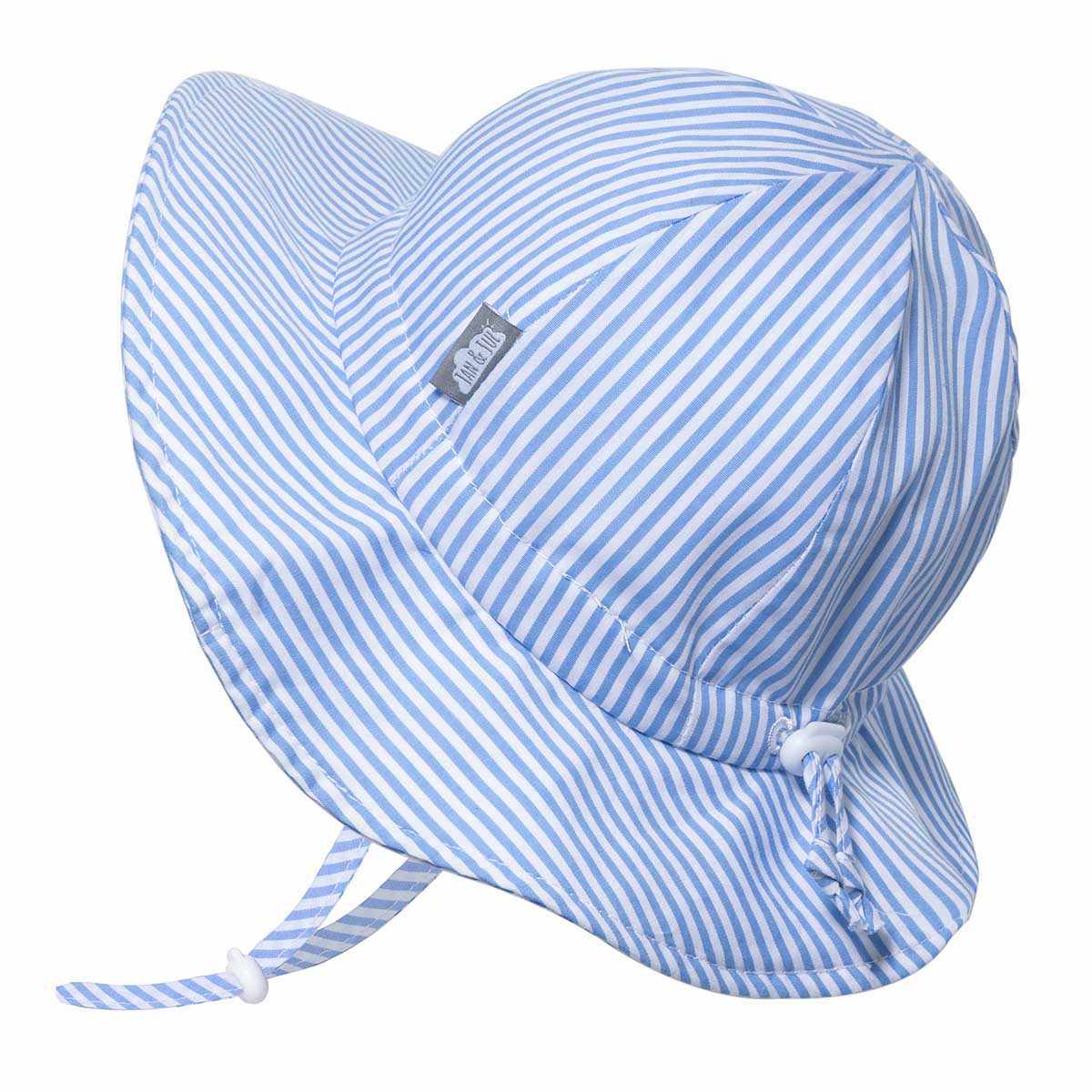 Chapeau souple de soleil - ligné bleu-Jan & Jul-Boutique Béluga