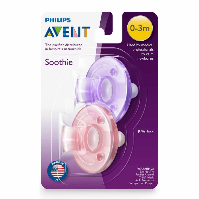 Duo de Suce Soothies 0-3mois - Rose & Mauve-Avent-Boutique Béluga