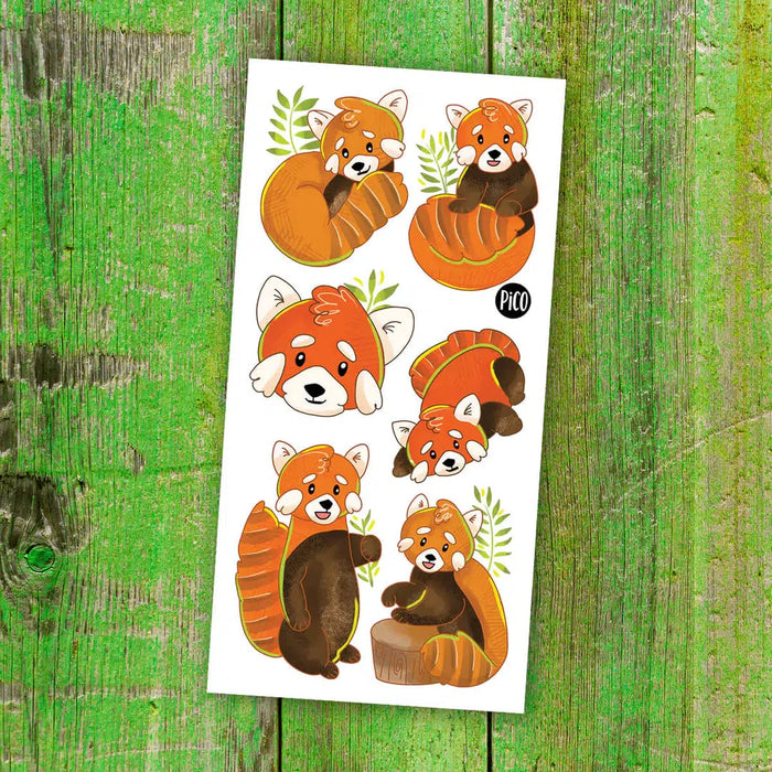 Tatouages temporaires pour enfants - Panda roux