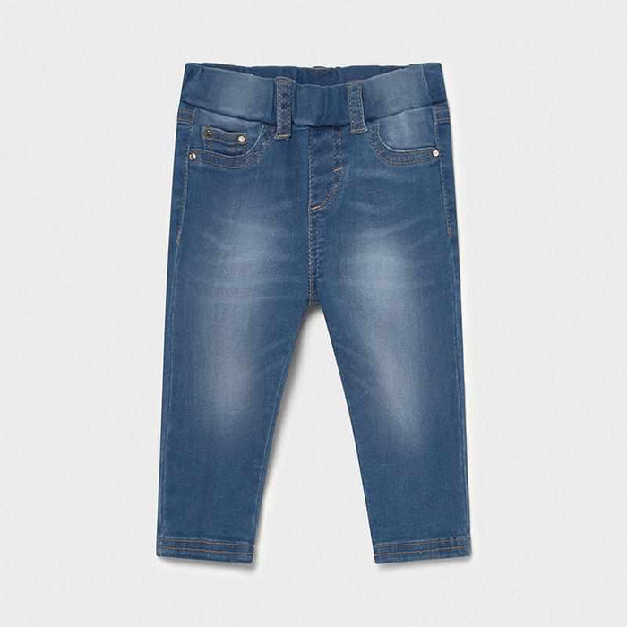 Pantalon taille élastique - Denim moyen-mayoral-Boutique Béluga