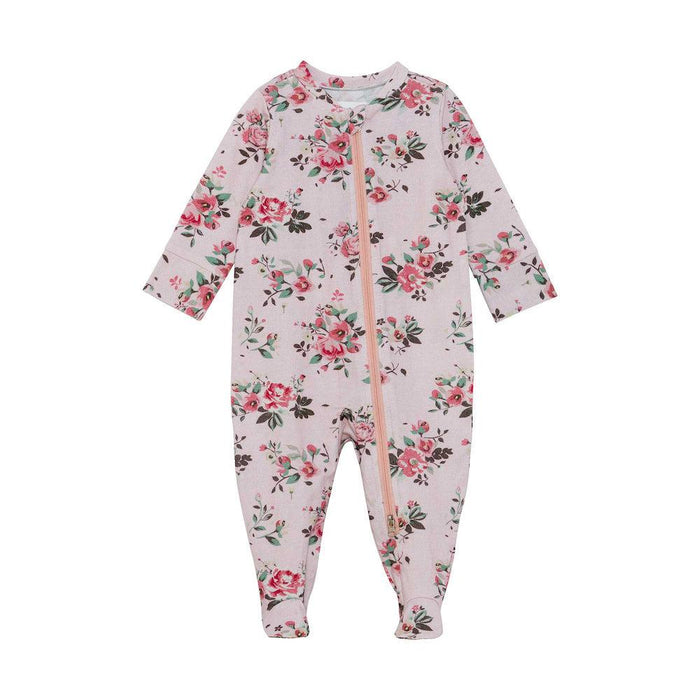 Pyjama une pièce à zip - Fleurs-Deux par deux-Boutique Béluga