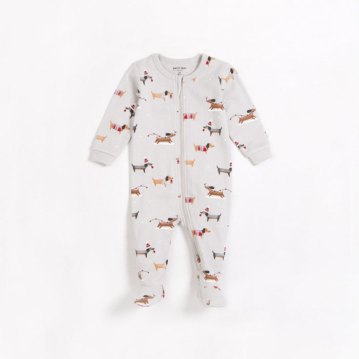 Pyjama une pièce - chien saucisse-Petit Lem-Boutique Béluga