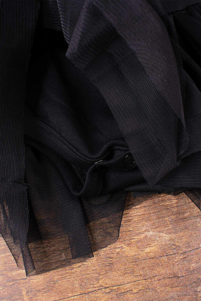 Robe cache-couche ballerine - Blanc et noir-Tiny Universe-Boutique Béluga