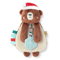 Toutou à étiquettes - ours festif-Itzy Ritzy-Boutique Béluga