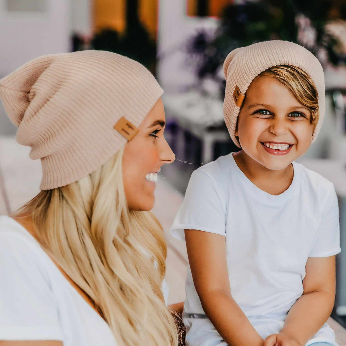 Tuque en tricot - Vieux Rose-Beau Hudson-Boutique Béluga