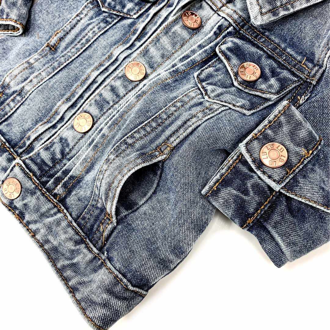 Veste à boutons - Jeans-Little Bipsy-Boutique Béluga
