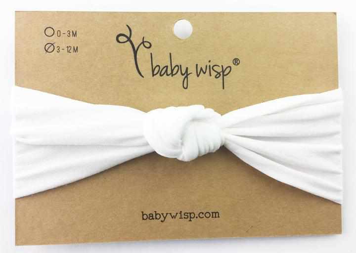 Bandeau avec noeud - Blanc-Baby wisp-Boutique Béluga