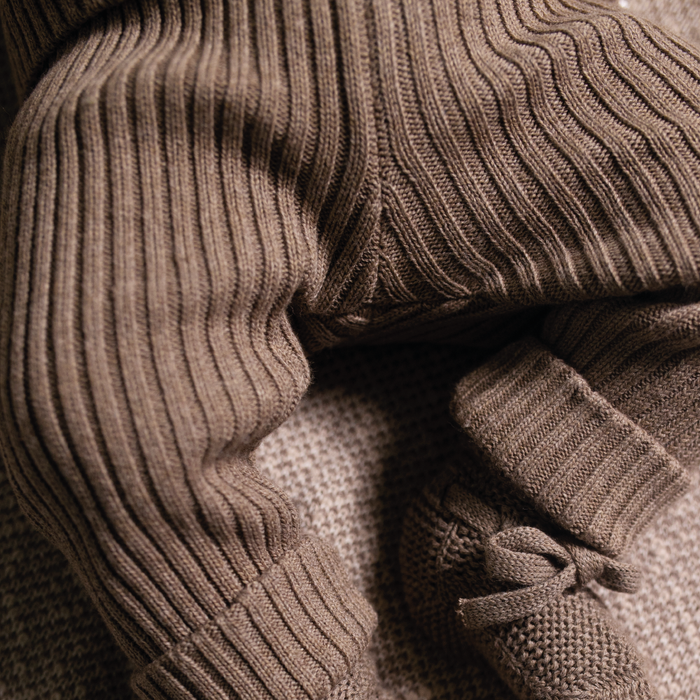 Pantalon en tricot - Taupe