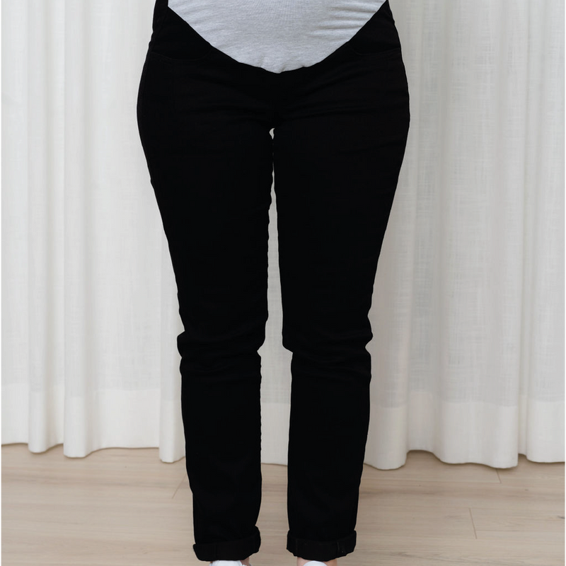 Pantalon extensible en twill - Noir